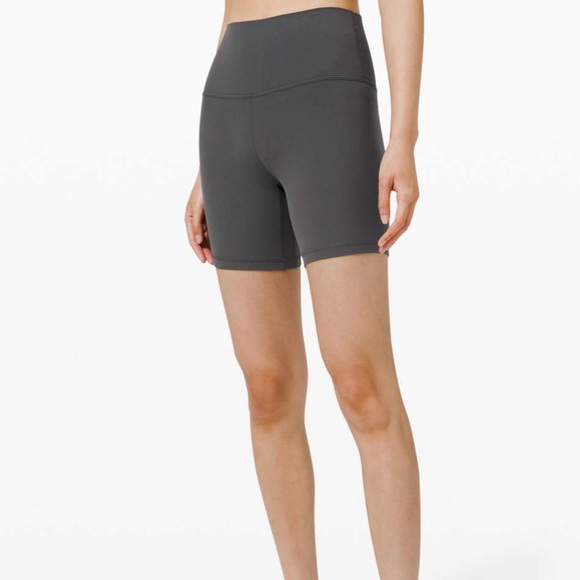 lululemon athletica Pants - Lululemon Align High Rise Short *6" Graphite Grey, sz 10